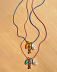 LIZZIE FORTUNATO Minnow Necklace in Ultramarine