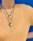 LIZZIE FORTUNATO Minnow Necklace in Ultramarine