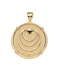 JANE WIN JOY Camellias JW Original Pendant Coin w/18" Grande Rolo Chain
