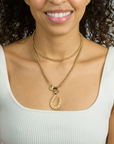 JANE WIN Gold Bead Double Wrap Necklace