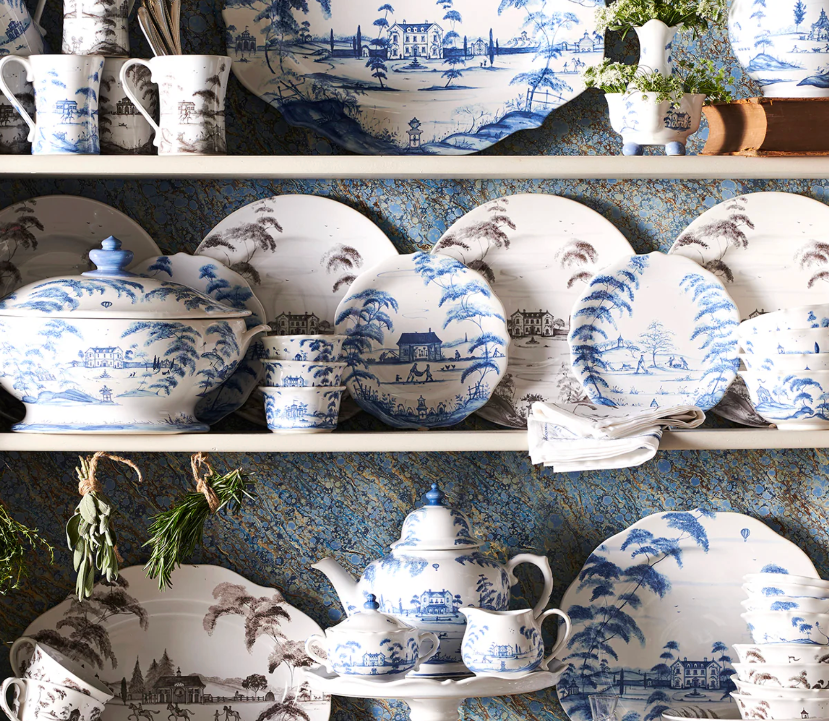 JULISKA Country Estate Delft Blue Creamer