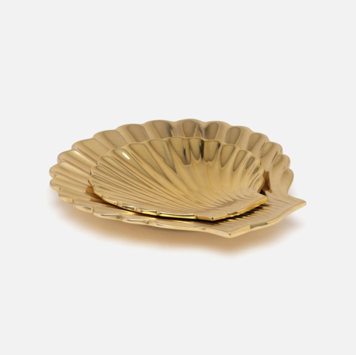 Arista Gold Clam Shell Brass Set/2