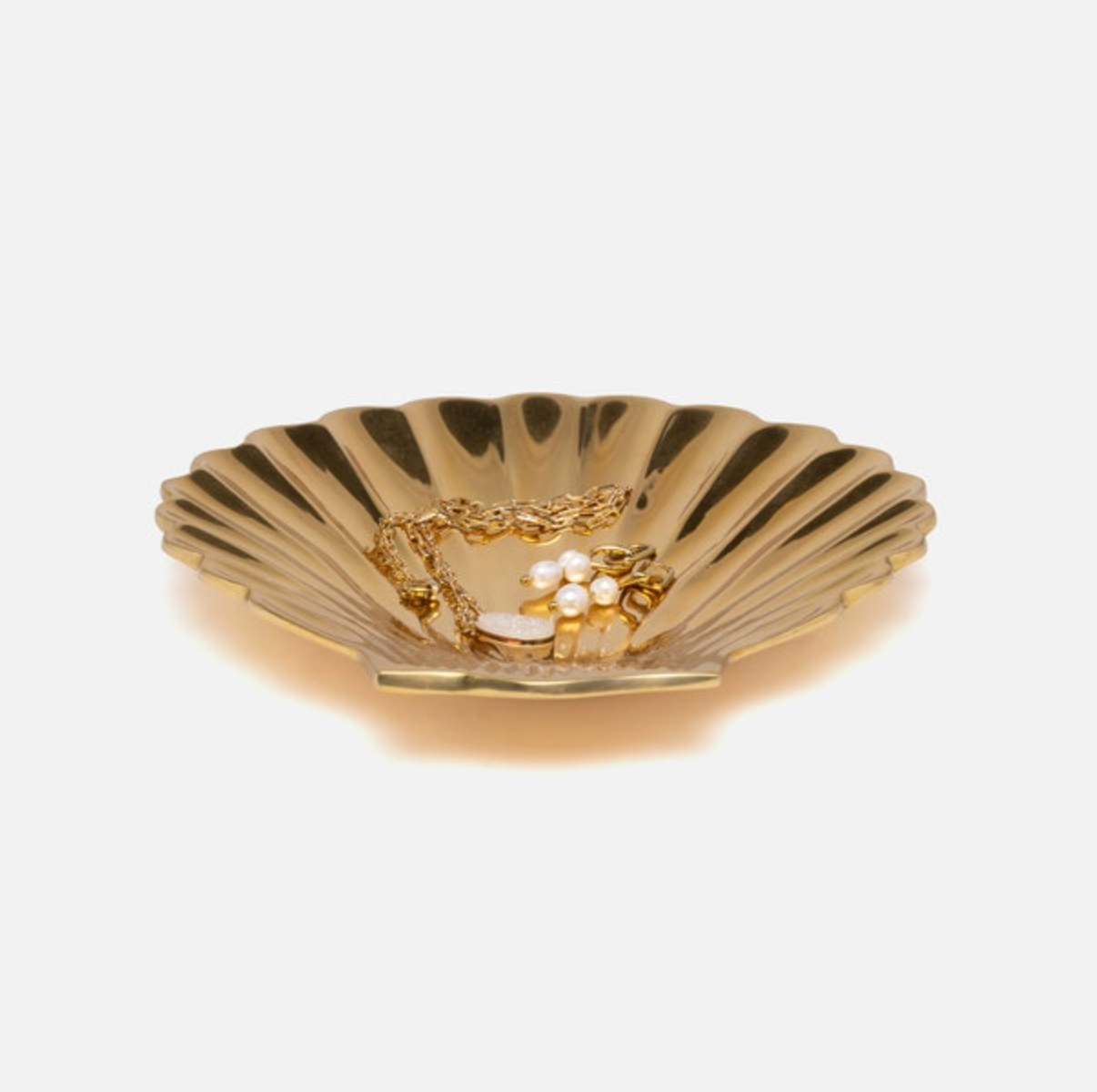 Arista Gold Clam Shell Brass Set/2