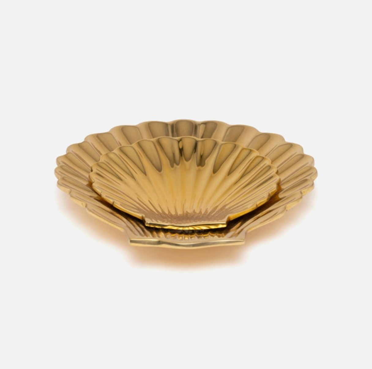 Arista Gold Clam Shell Brass Set/2