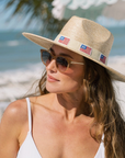 SUNSHINE TIENDA Ivory America Palm Hat