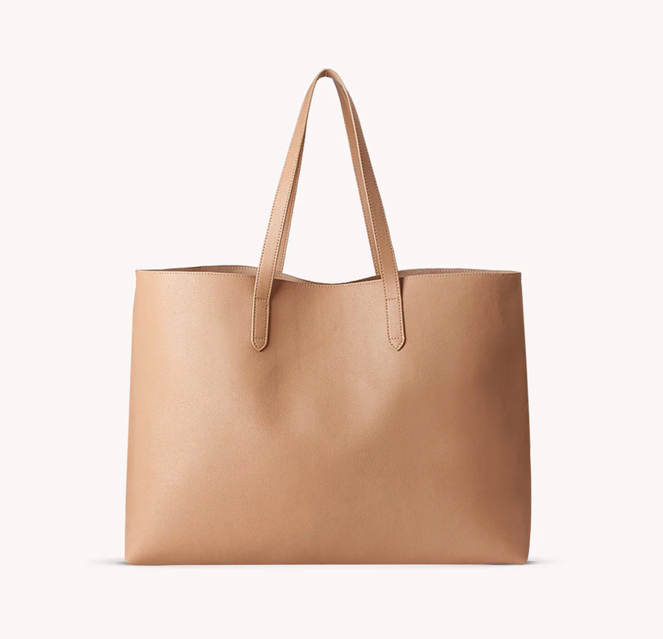 Vegan Leather Tote Bag Sand