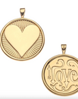 JANE WIN Hearts Find Me Pendant on Adjustable Rolo Chain