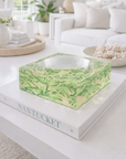 Aura Palm Patch Acrylic Bowl