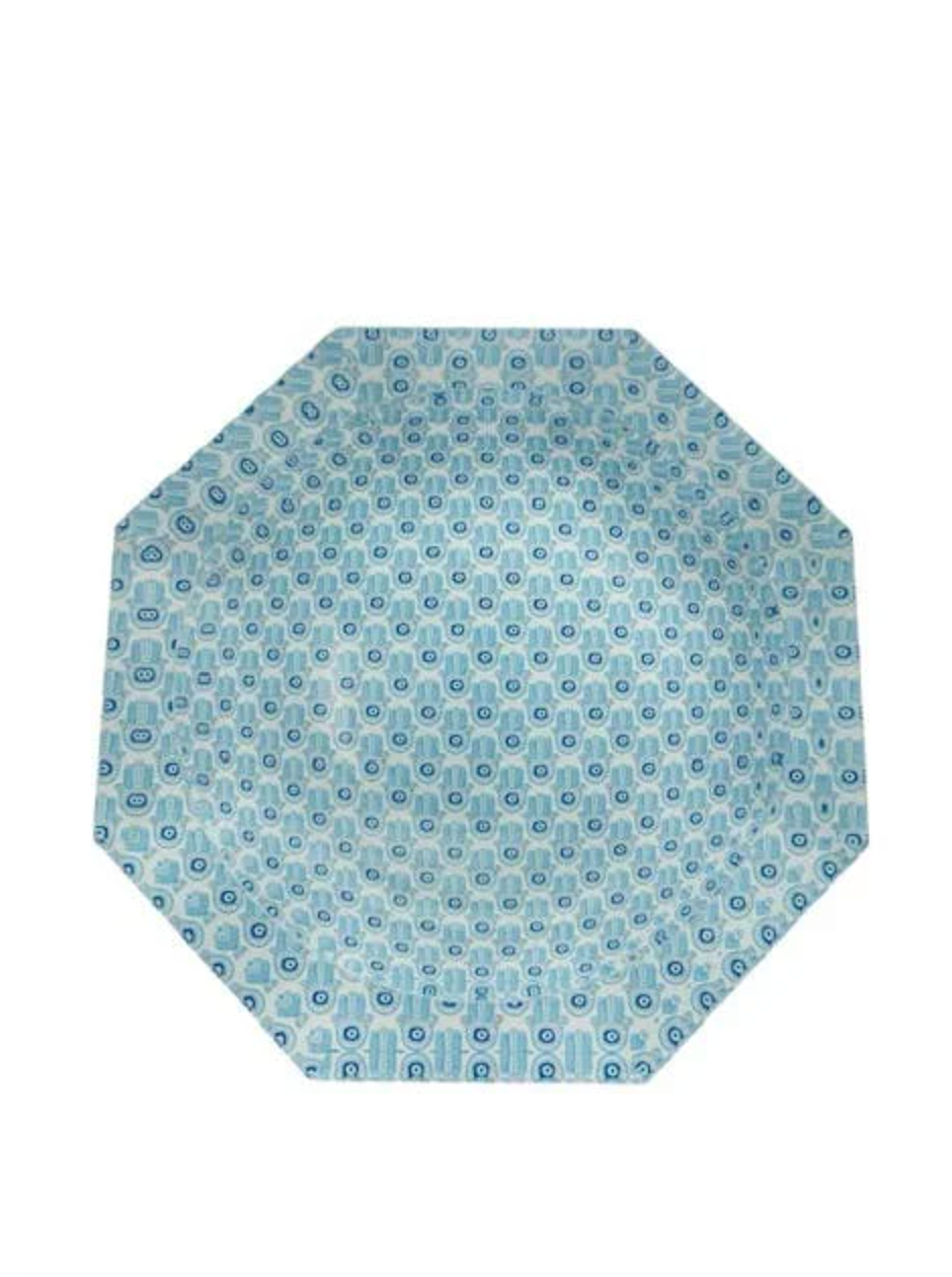 Hamsa Wallpaper Octagon Acrylic Bowl