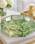 Palm Patch Octagon Acrylic Bowl