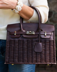 Margot Wicker Handbag Chocolate