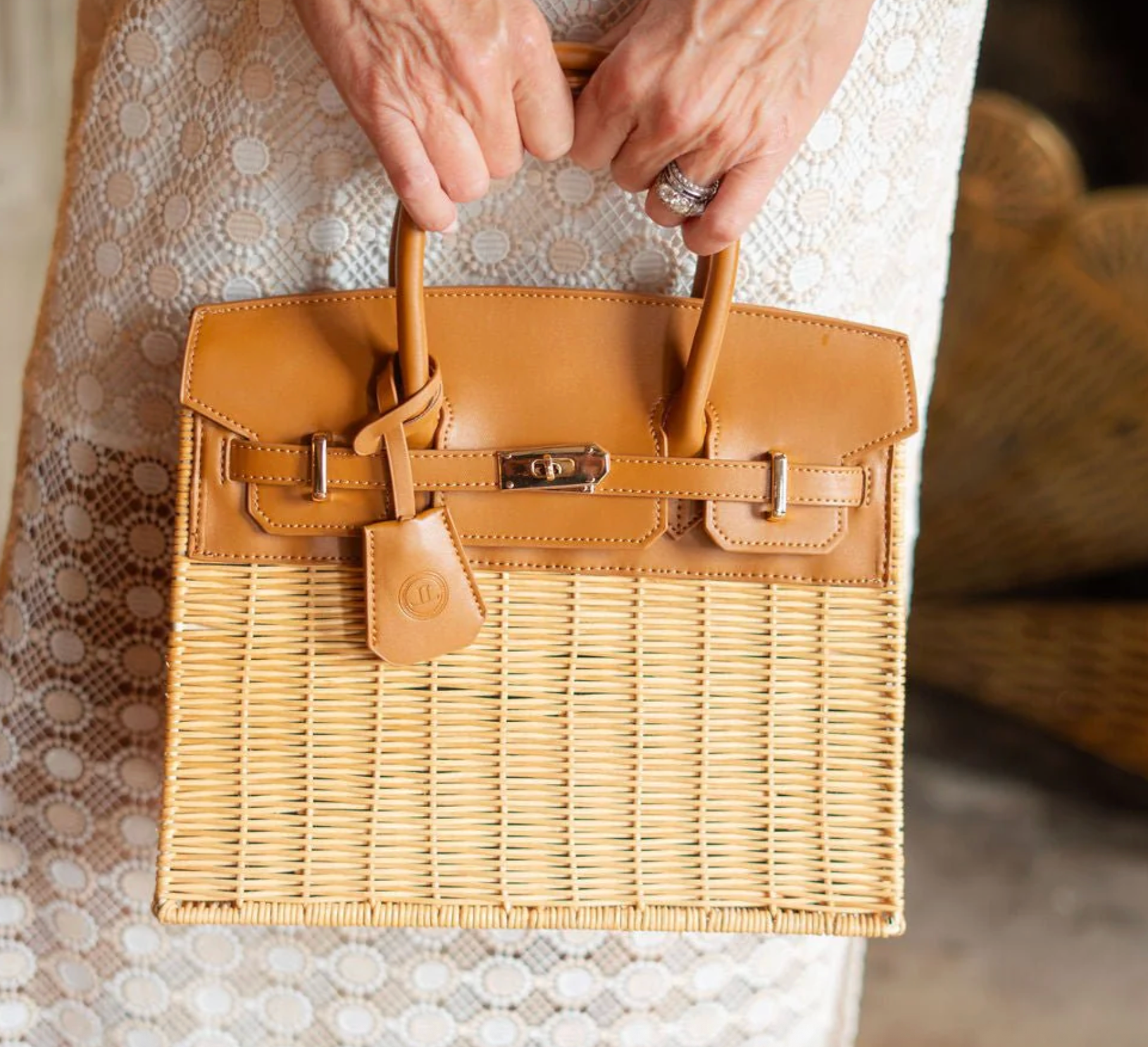 Margot Wicker Handbag