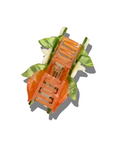Hand-painted Orange Blossom Claw Hair Clip