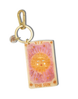 Hand-painted Sun Tarot Card Bag Charm + Keychain
