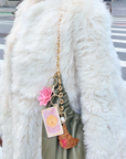 Hand-painted Sun Tarot Card Bag Charm + Keychain