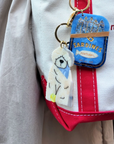 Hand-painted Sardines Bag Charm + Keychain