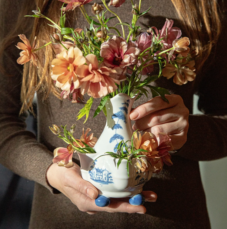JULISKA Country Estate  6" Tulipiere Vase - Delft Blue