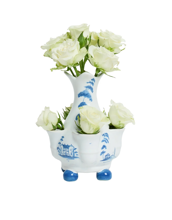 JULISKA Country Estate  6" Tulipiere Vase - Delft Blue