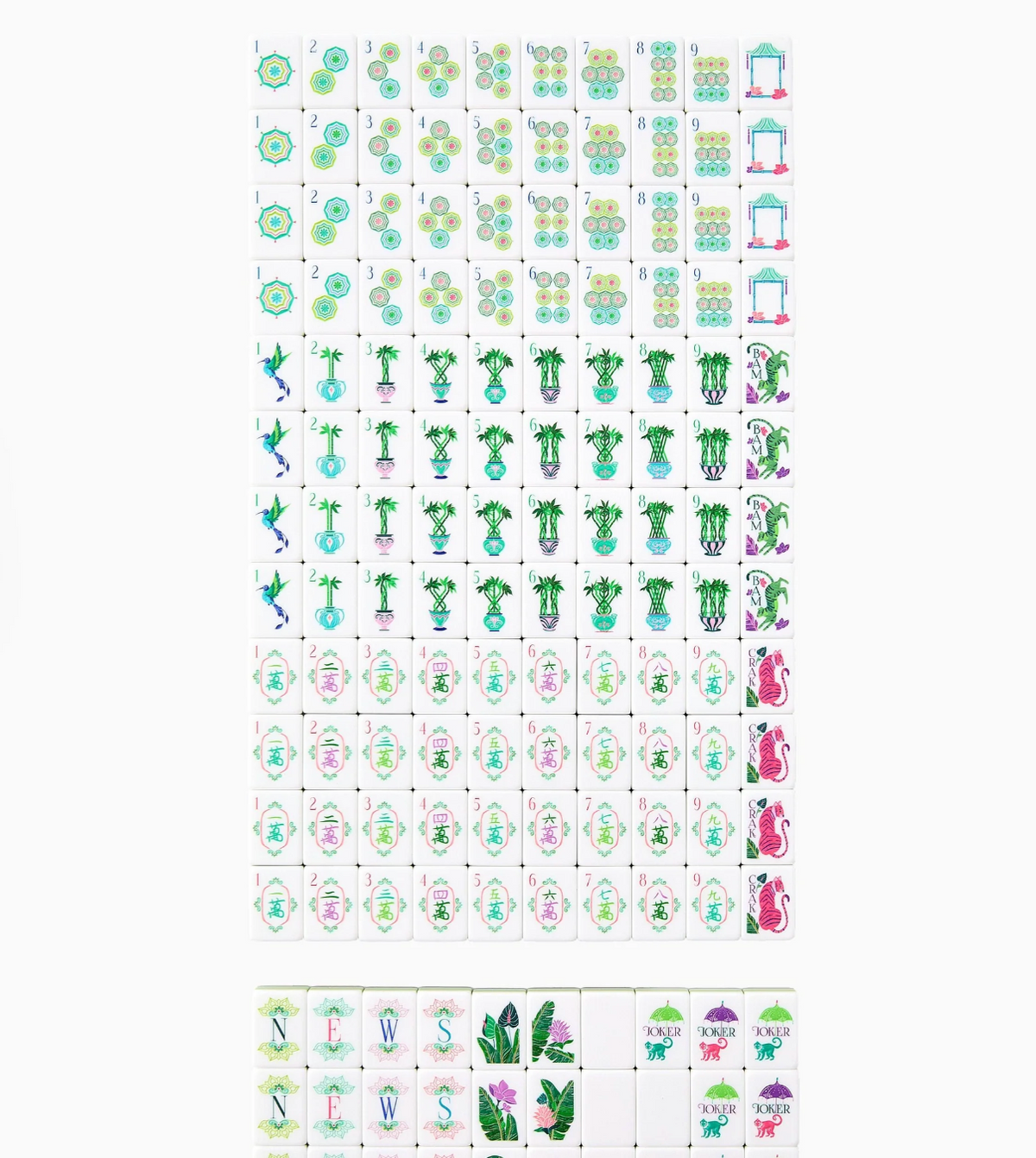 OH MY MAHJONG Palm Royale Mahjong Tiles