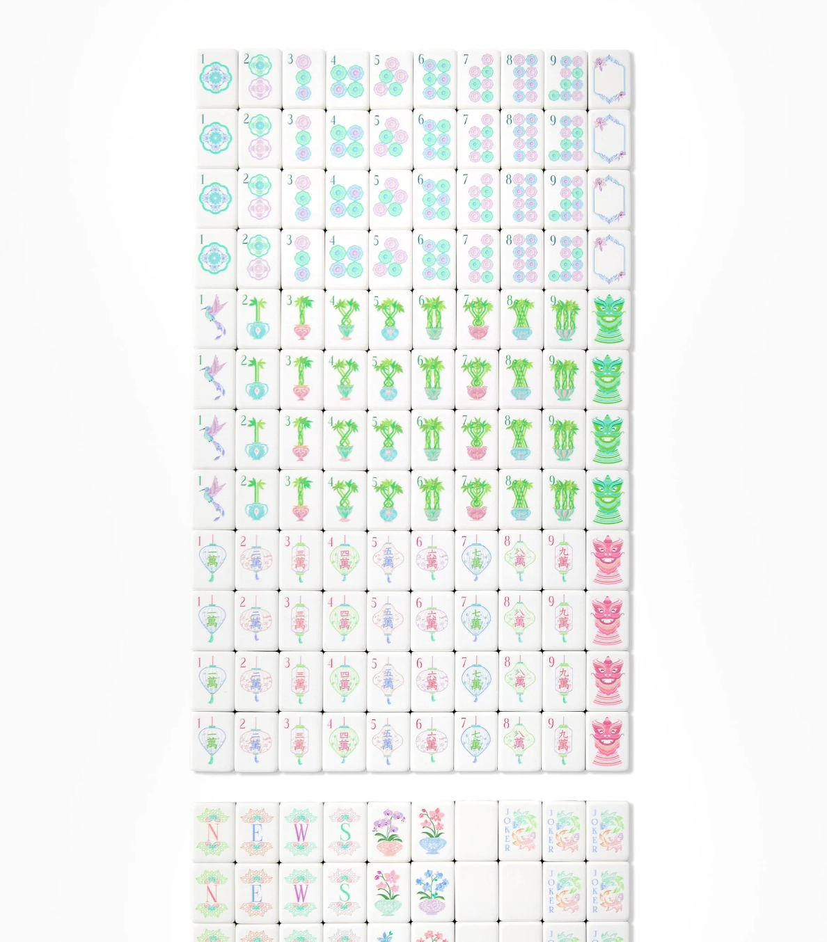 OH MY MAHJONG Moonlight Mahjong Tiles