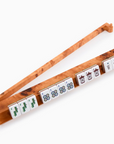 OH MY MAHJONG Burl Rack and Pusher Set