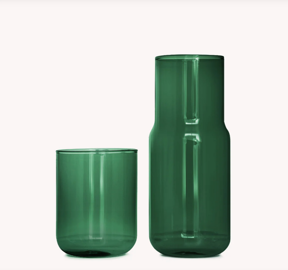 Tinted Glass Carafe Forest