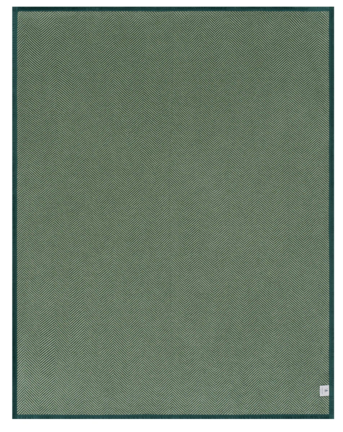CHAPPYWRAP Harborview Herringbone Forest Green Blanket
