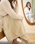 CHAPPYWRAP Harborview Herringbone Cream Midi Blanket