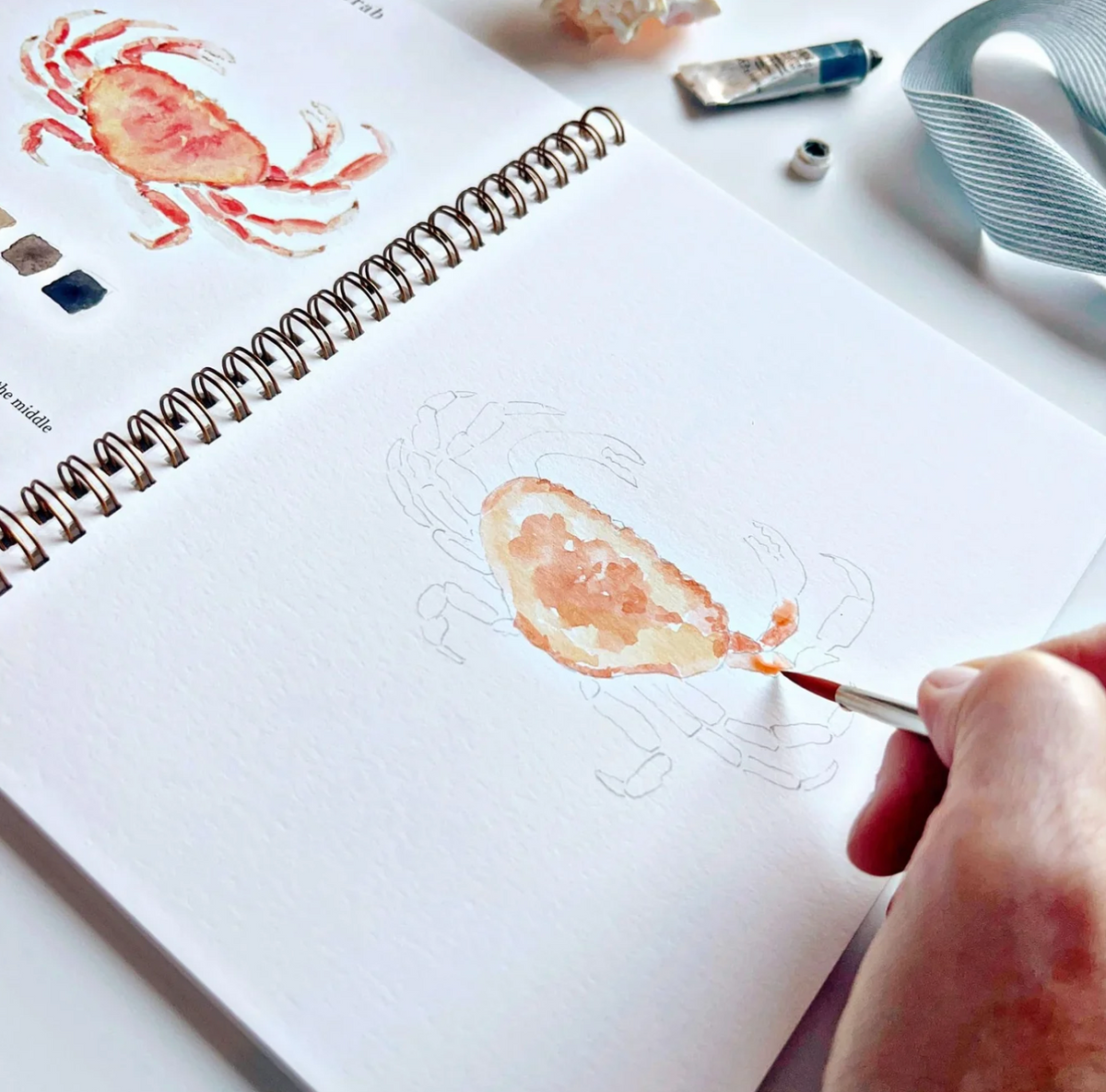 Seaside Watercolor Workbook
