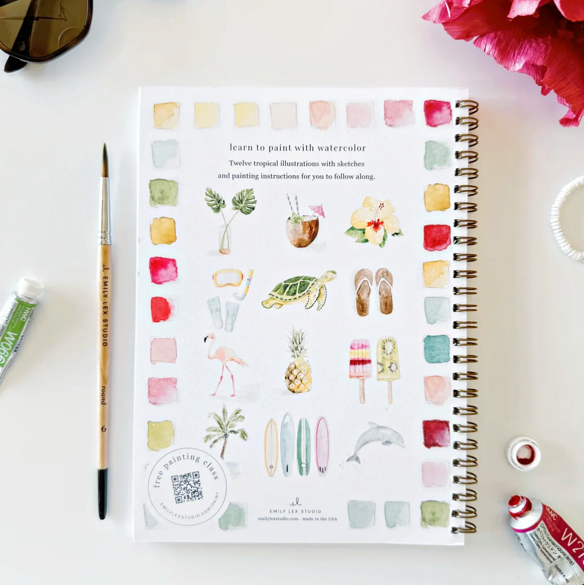 Tropical Watercolor Workbook