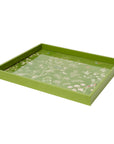 Chinoiserie Tray Green 16x14