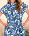 FITZROY & WILLA Savannah Dress Blue Poppy