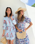 BANJANAN Poppy Dress Philippa Azure