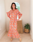 FITZROY & WILLA Soleil Dress Pink/Orange Floral
