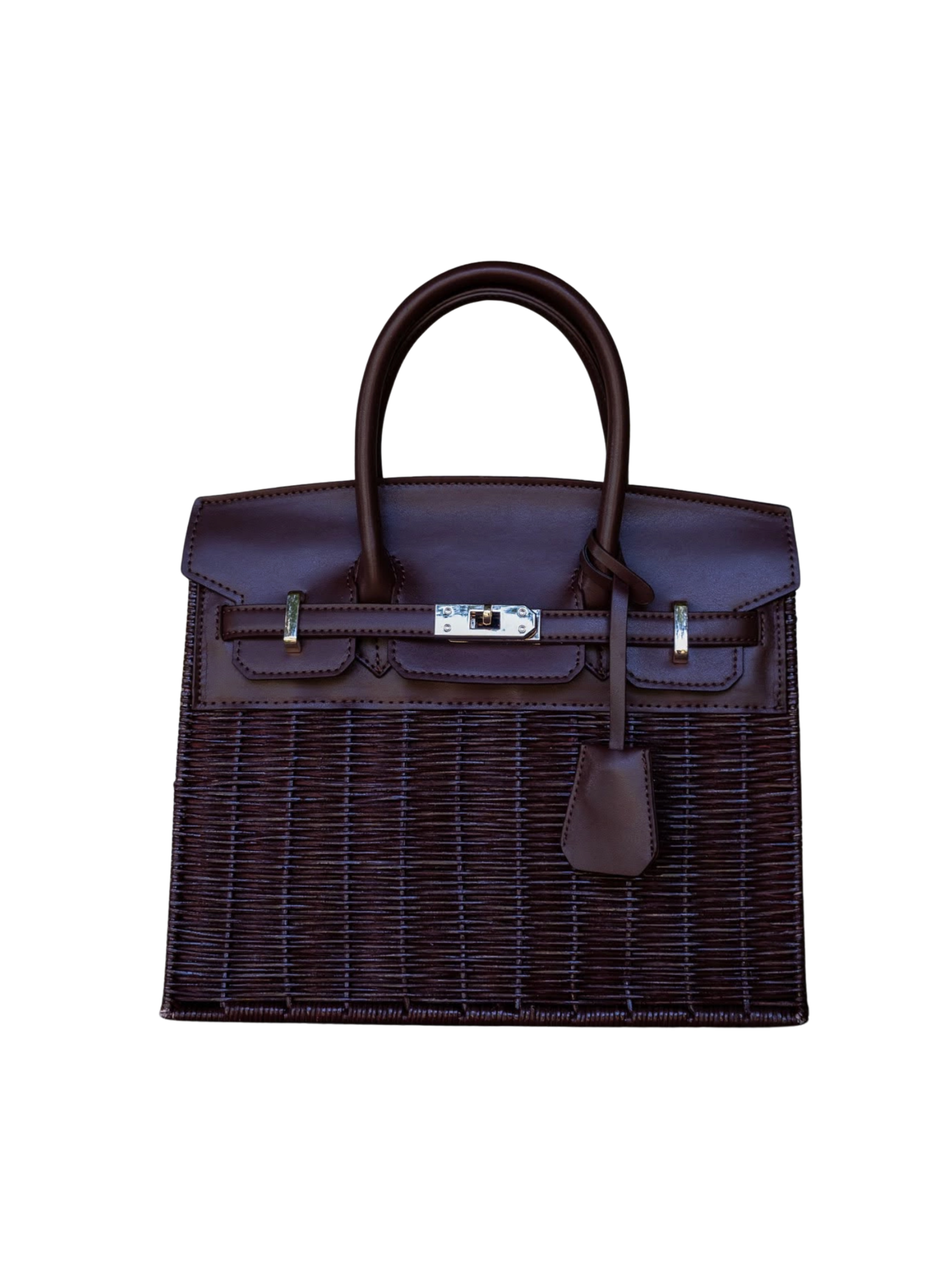 Margot Wicker Handbag Chocolate