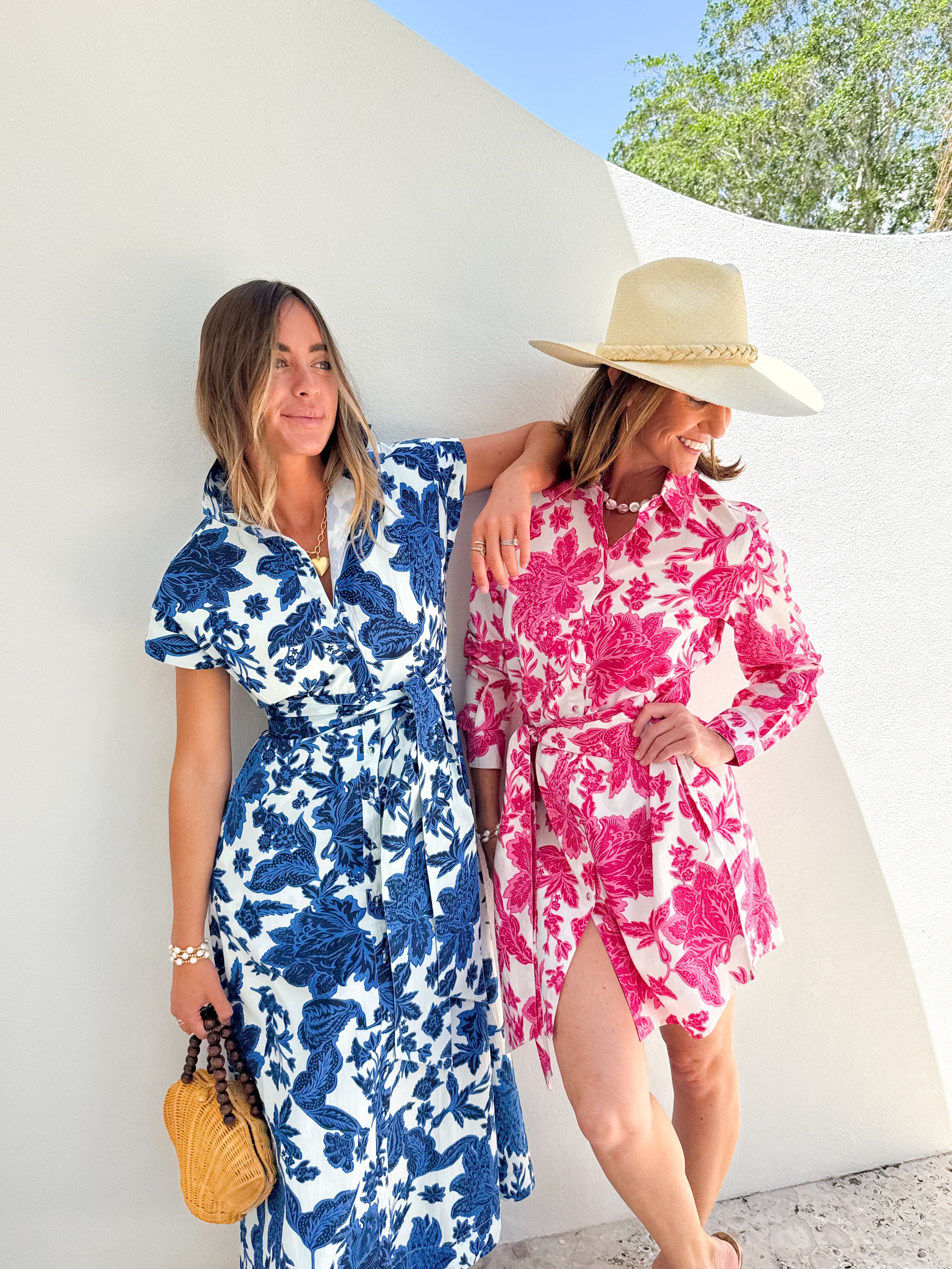 FITZROY &amp; WILLA Russell Mini Dress Pink Gordes