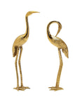 Crane Sculpture Pair