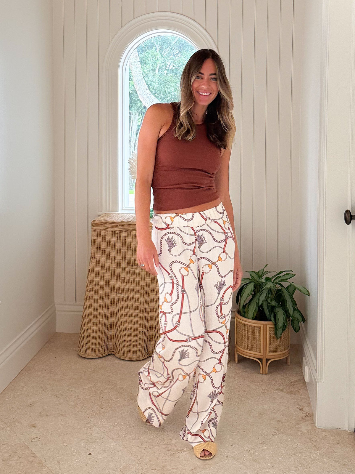 FITZROY &amp; WILLA Bradbury Pant Ivory Bits