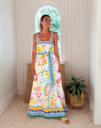 PROSPERINA Gemma Maxi Dress Summer Spritz