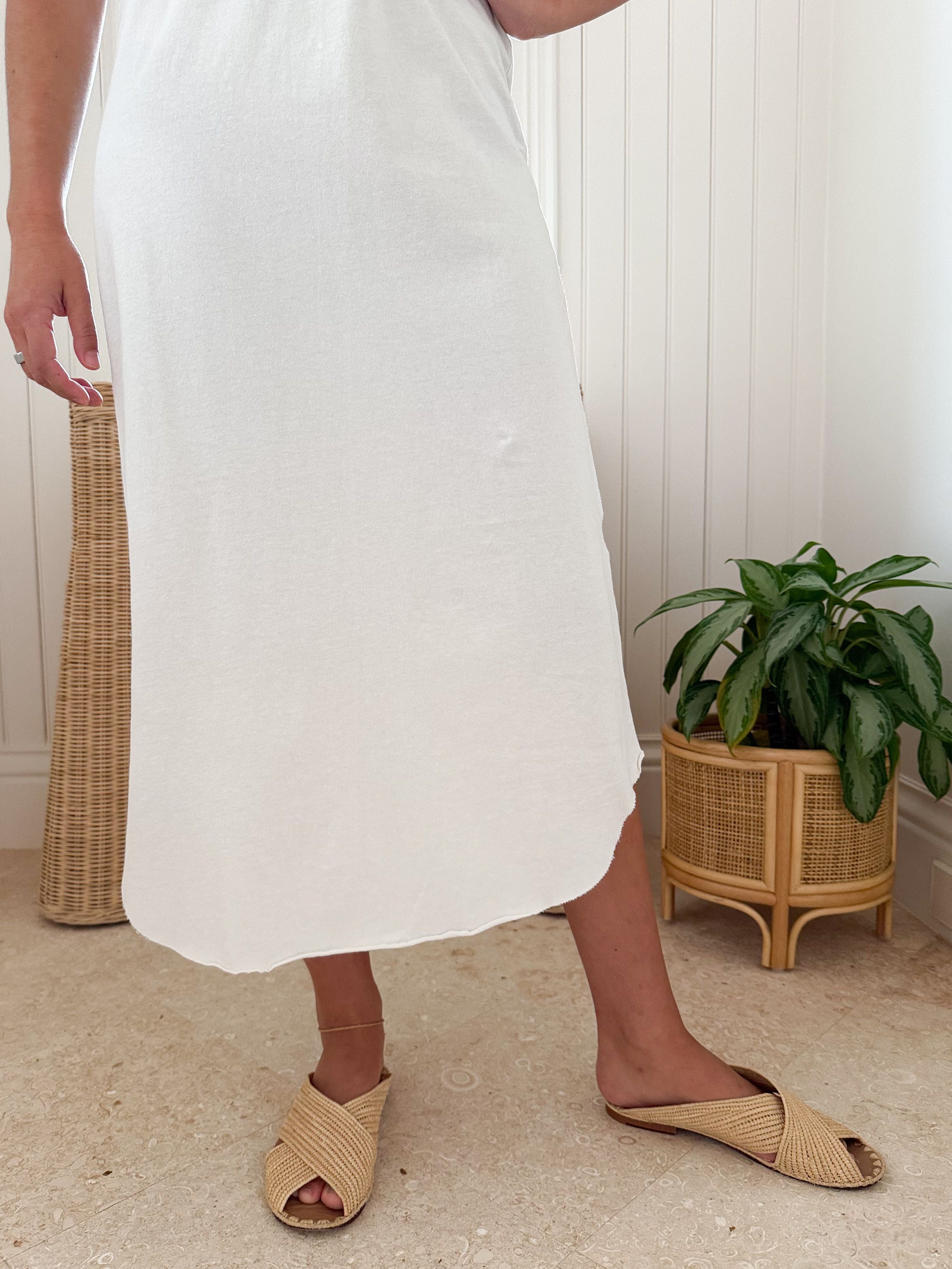 FRANK &amp; EILEEN Emma Dress Vintage White