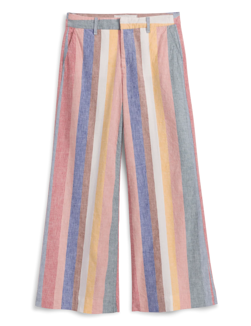FRANK &amp; EILEEN West Village Wide Leg Trouser Cabana Stripe