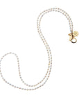 JANE WIN Double Wrap Necklace White Pearl