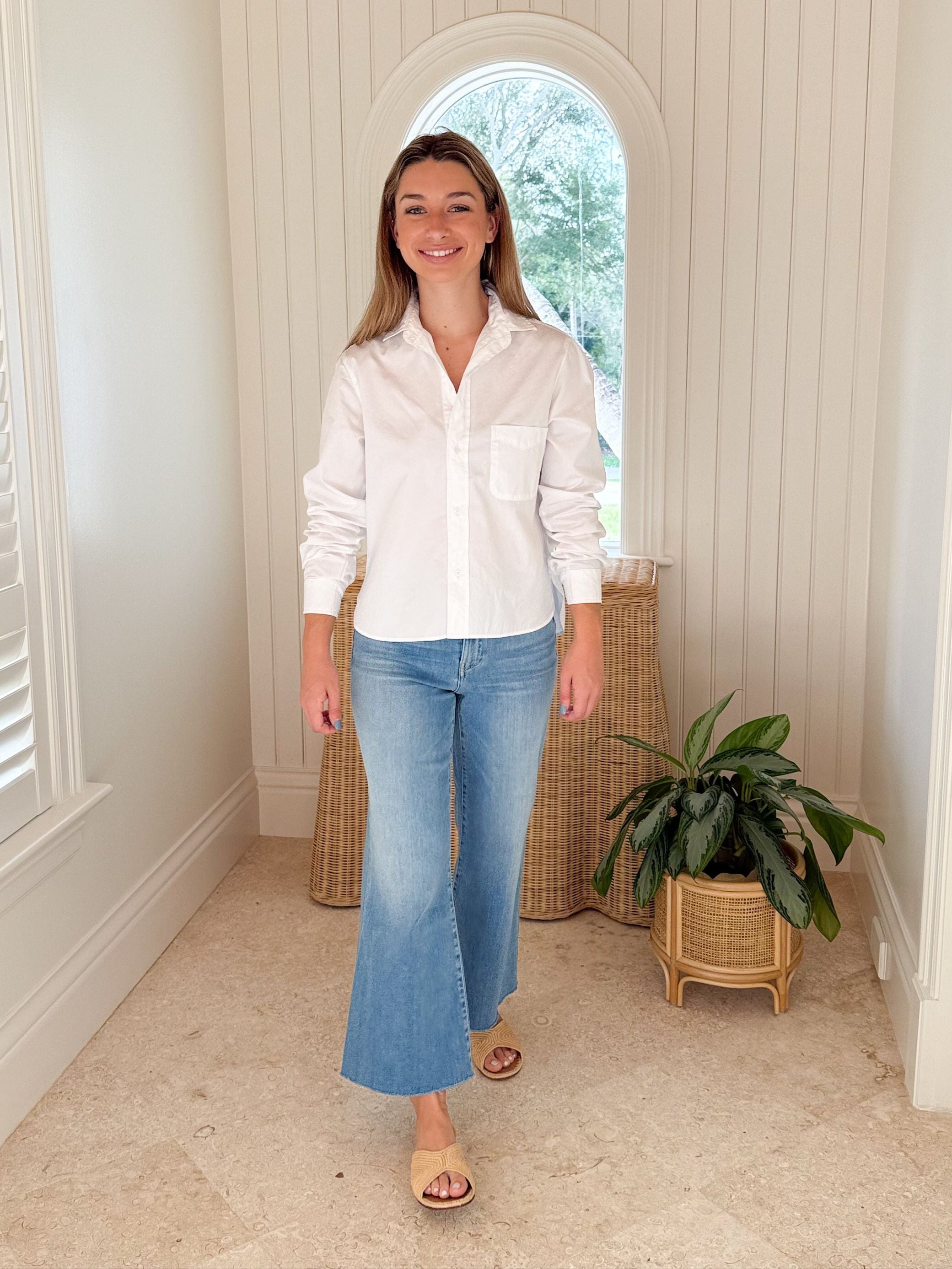 FRANK & EILEEN Silvio Button Up White – Matilda's Life Style