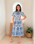 CARA CARA Malena Dress Mod Floral Blue