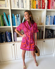 SHERIDAN FRENCH Parker Dress Sangria Batik