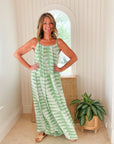 PEARL & CAVIAR Paros Maxi Dress Green