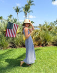 MAREA Cora Dress Navy Gingham