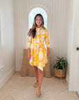 FITZROY & WILLA Russell Mini Dress Sunshine Big Ikat