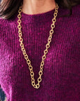 CAPUCINE DE WULF Victoria Small Chain Necklace 32" Gold