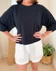 FRANK & EILEEN Presley Oversized Tee Navy